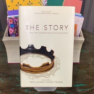 Cream Decorative Book Storage Box